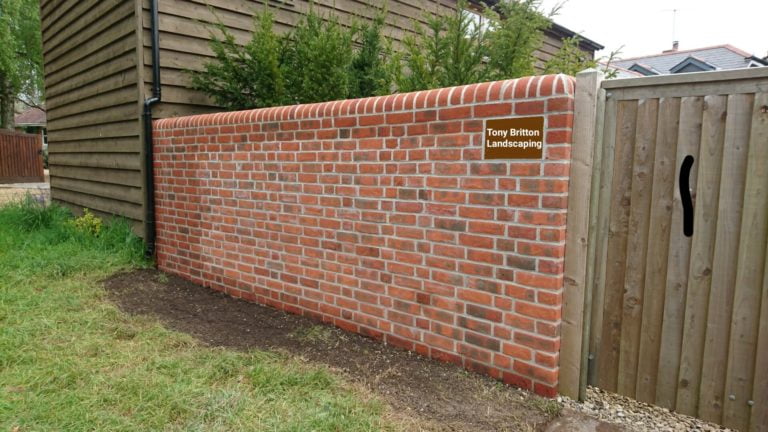 brick wall tony britton Landscaping